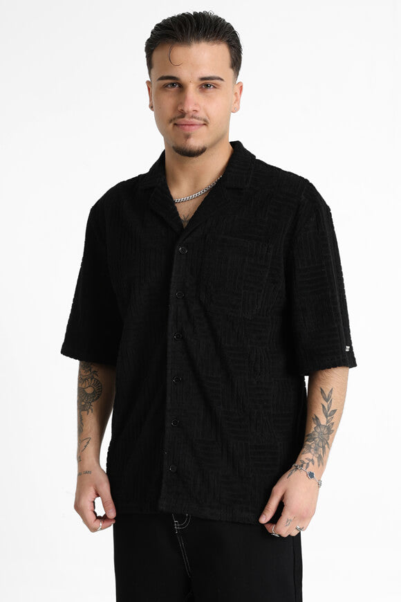 Camicia in spugna - Nero