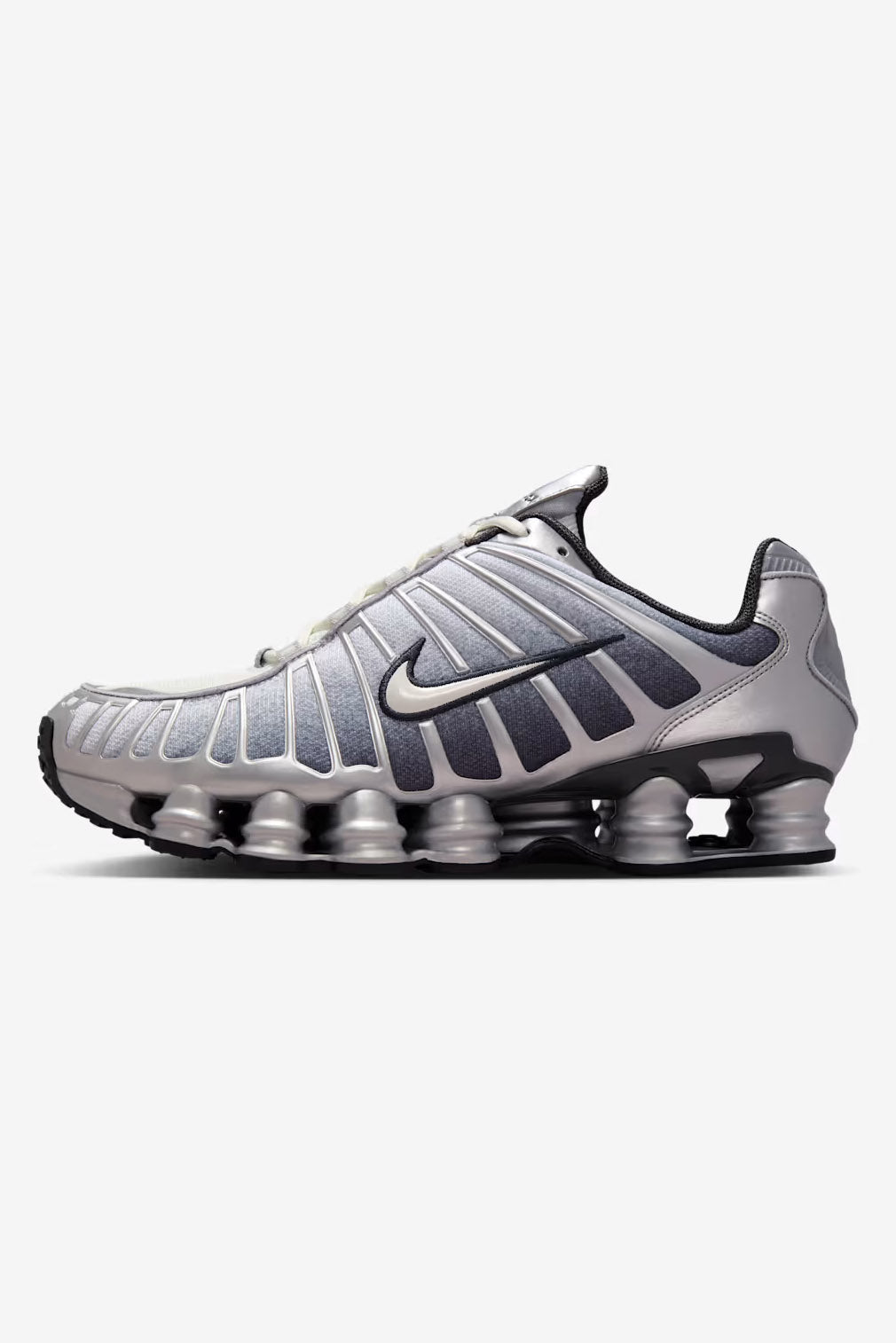 Shox TL Print sneakers - Metallic Silver + Summit White