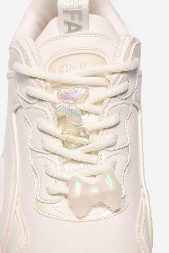 Vegan CLD Chai Charm Plateau Sneaker - White + Mermaid