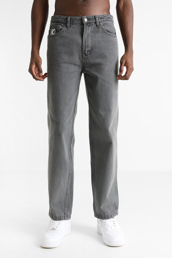 Small Signature Baggy Jeans - Grey Denim
