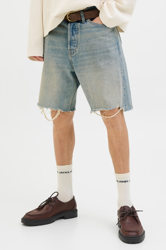 JJITONY JJCOOPER short en jean loose fit - Blue Denim
