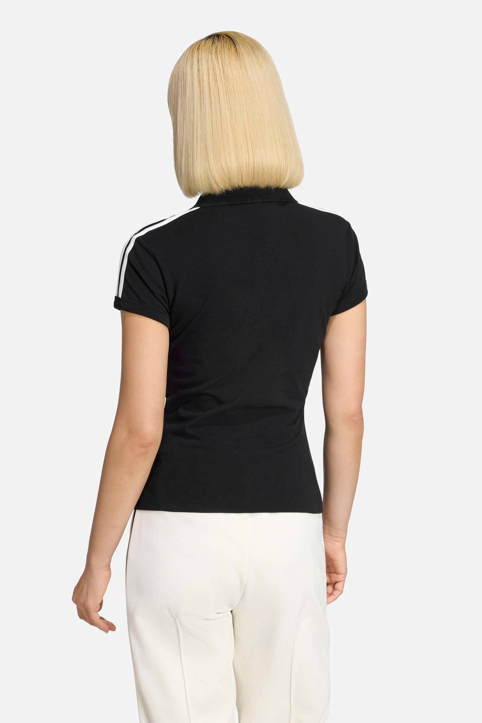 Poloshirt - Black + White
