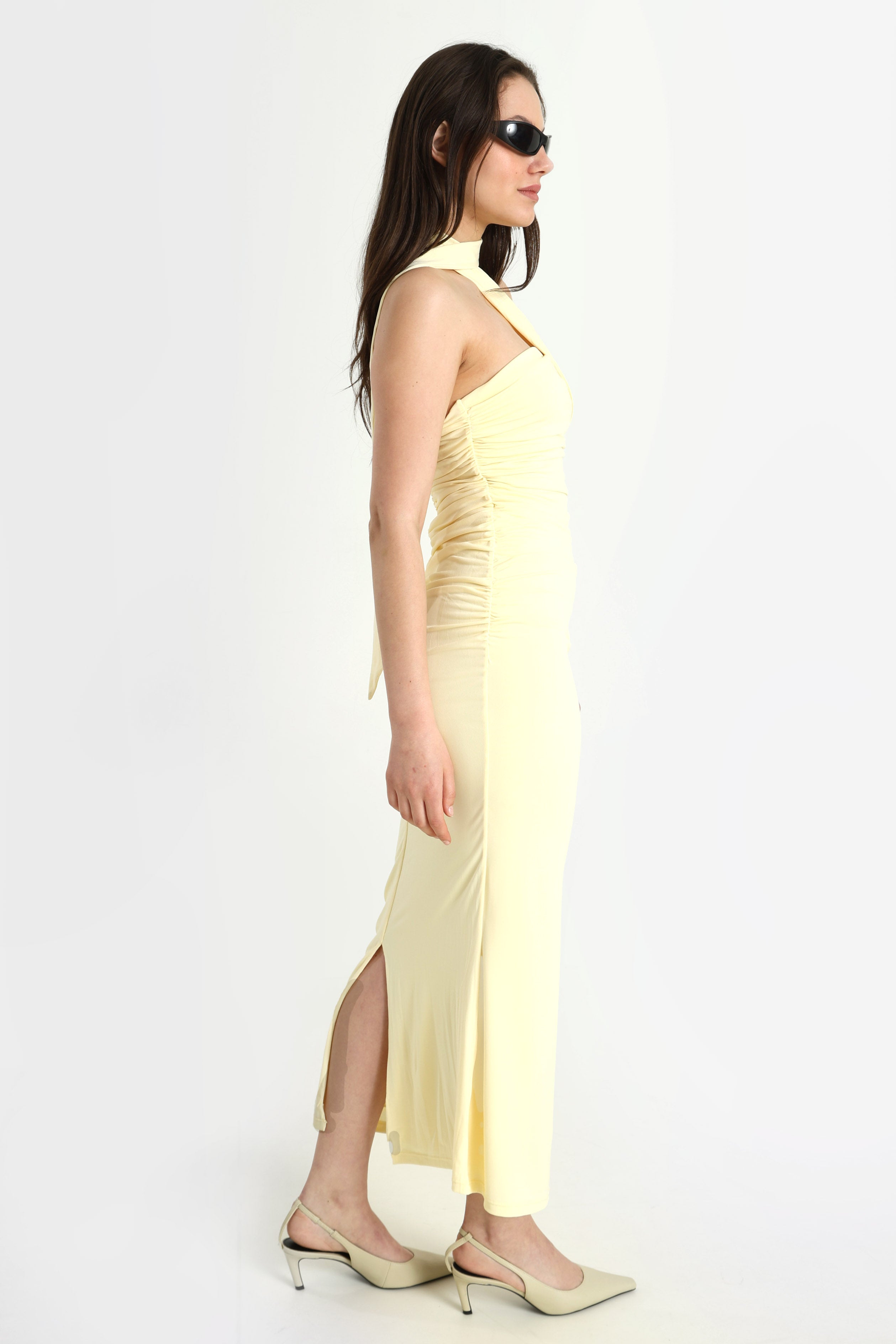 Bandeau Maxikleid - Gelb