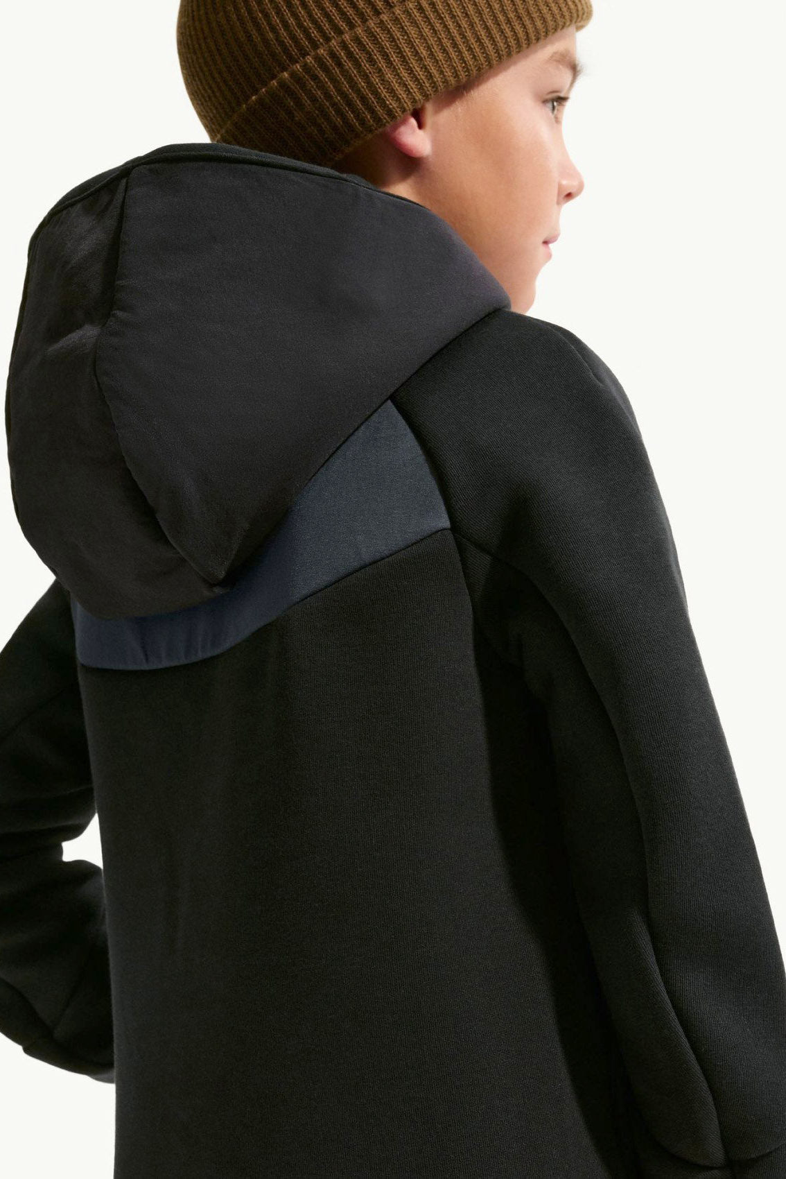 Sportswear Tech Fleece Kapuzensweatjacke - Black + Dark Smoke Grey