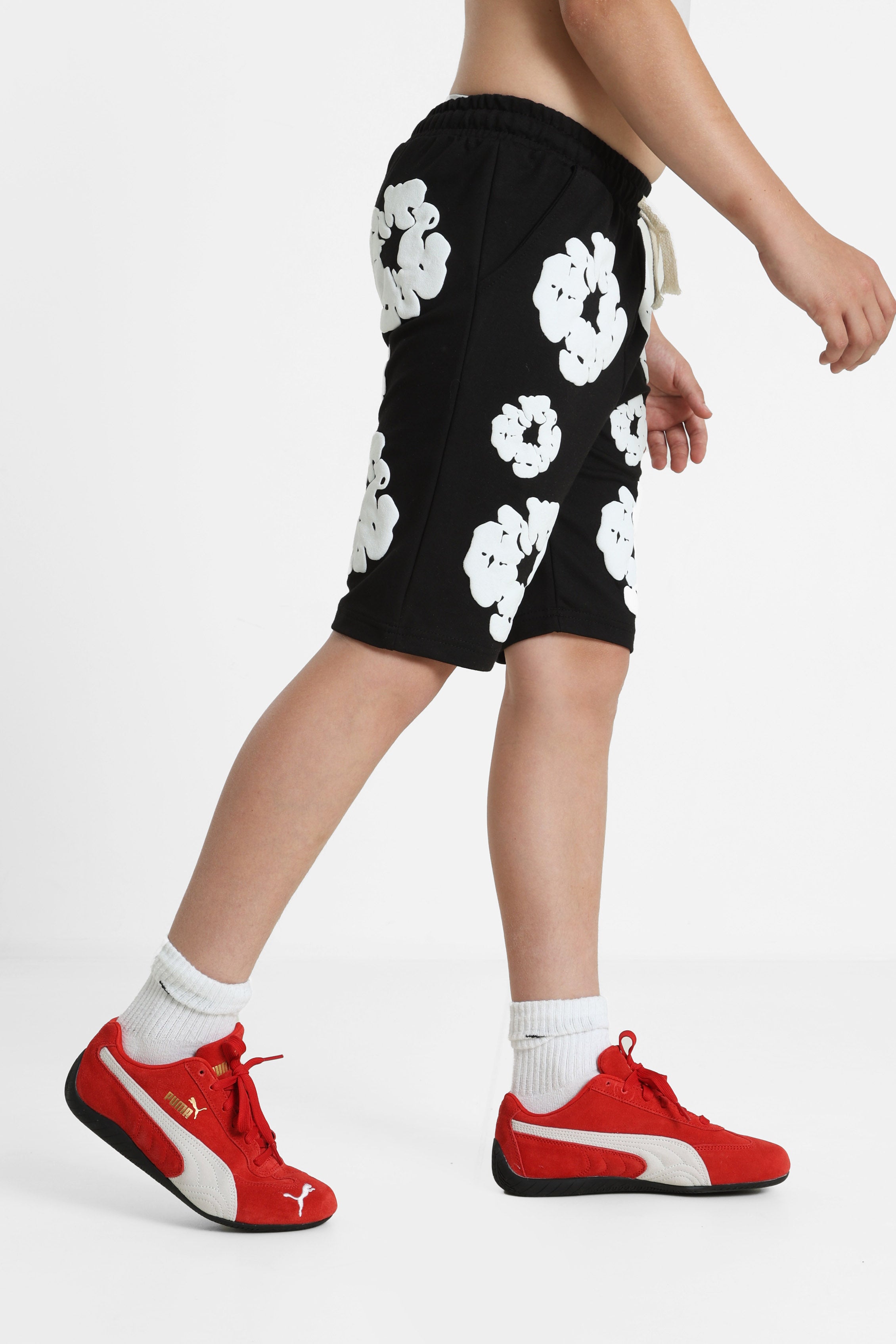 Short en sweat - Black + White
