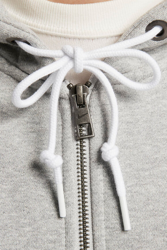 Solo Swoosh zip-up hoodie sweatshirt - Dark Grey Heather