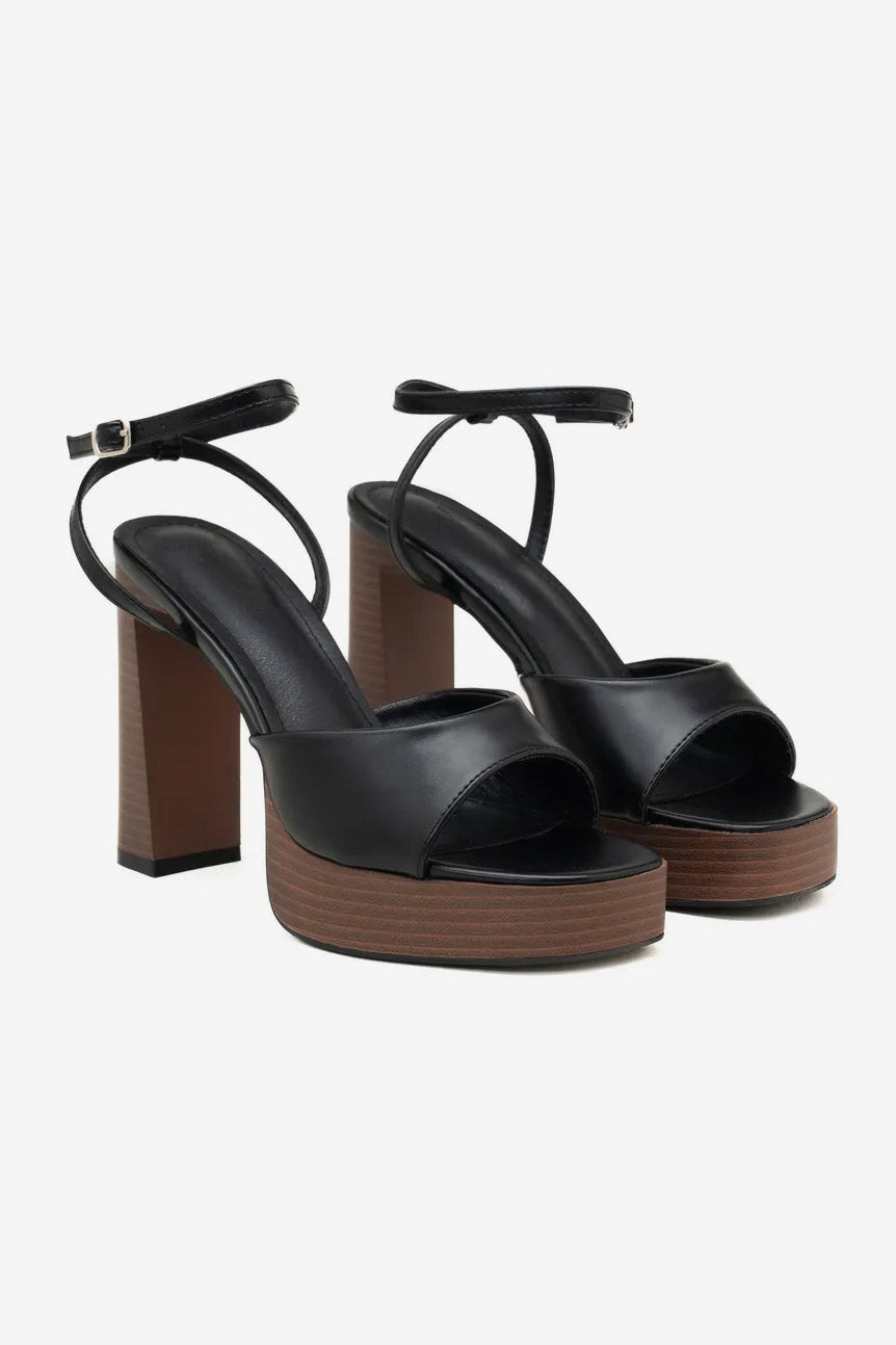 Plateau Sandalen - Black + Brown
