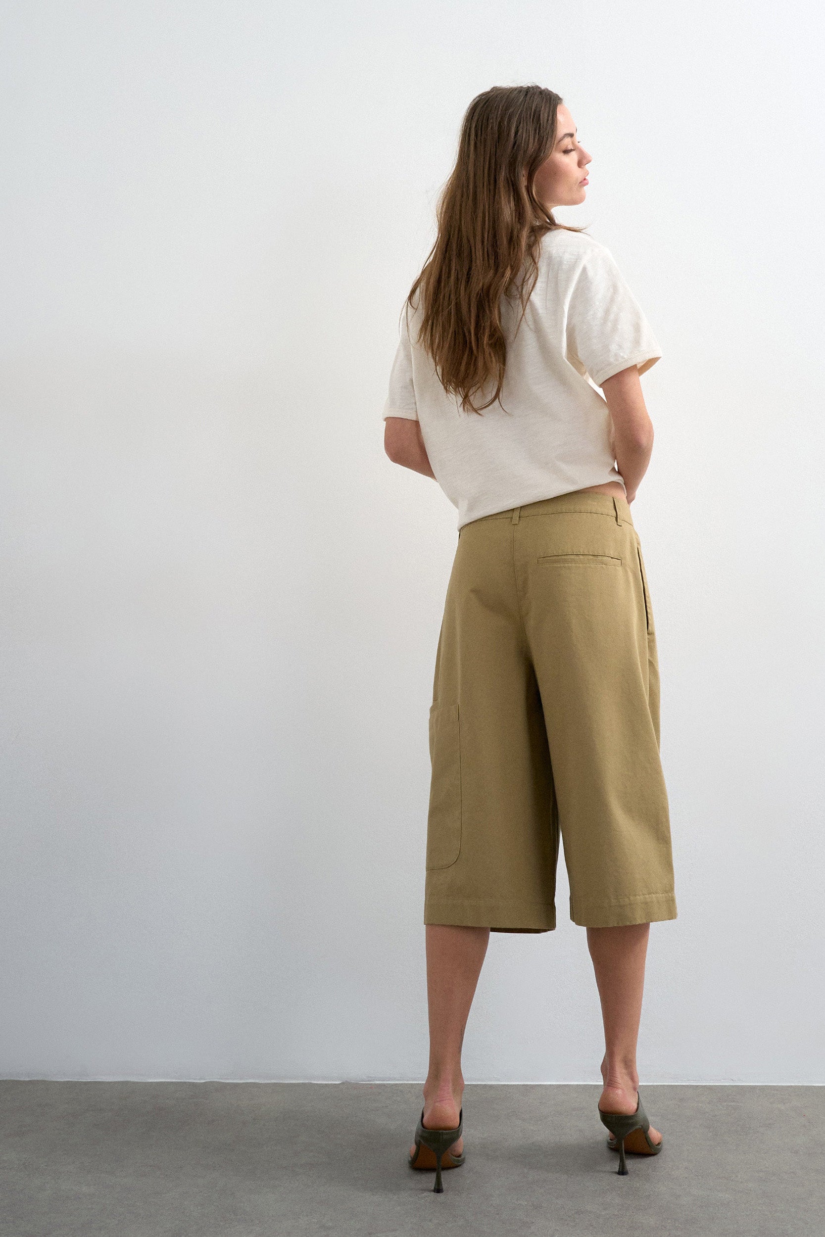 TSFEMKE bermuda en tissu - Tan
