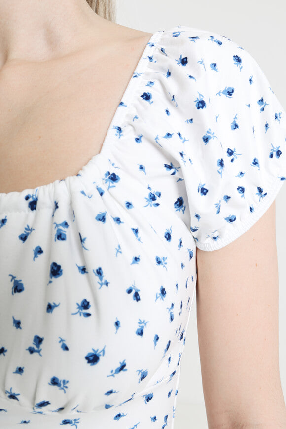 Off Shoulder Minikleid - Offwhite