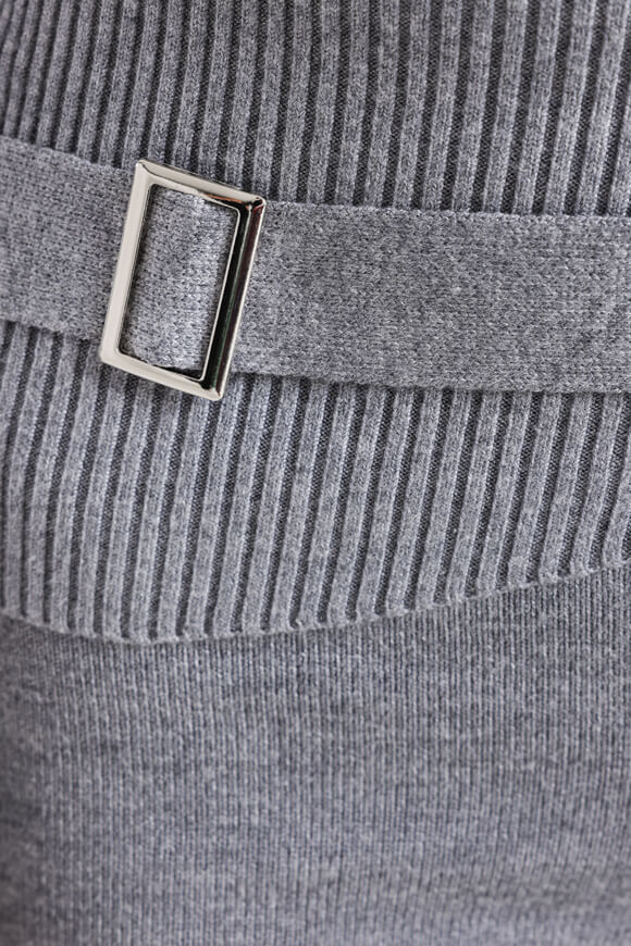 Flare Strickhose - Grau