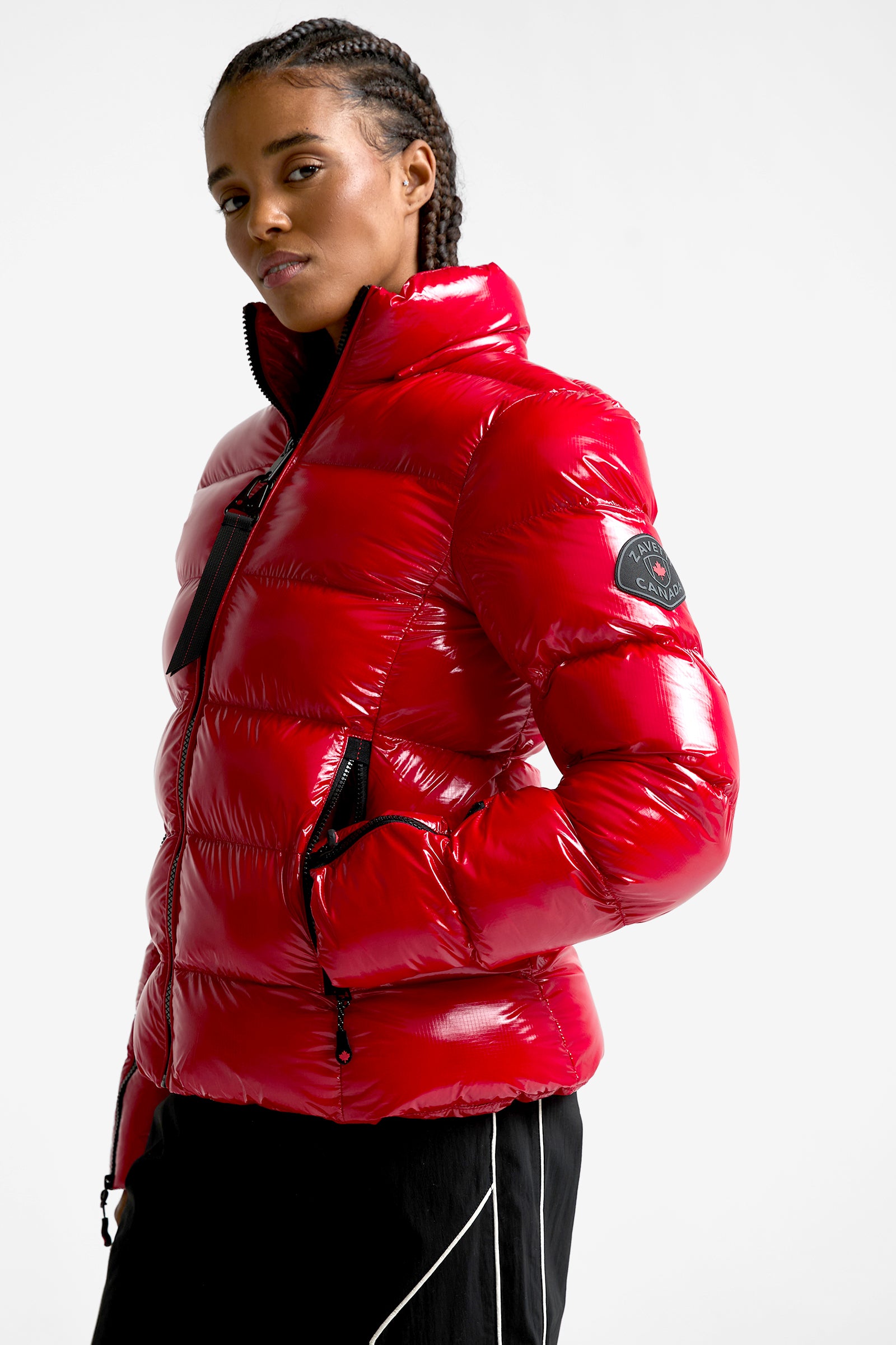 Virnaro Pufferjacke in Glanz-Optik - Engine Blaze