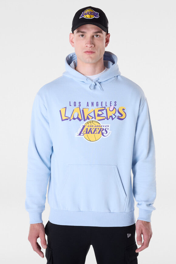 NBA Graphic Oversize Hooded Sweatshirt - Light Blue
