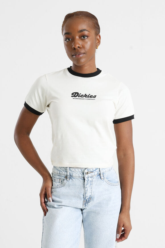 Ringer Lewistown t-shirt court - Egret