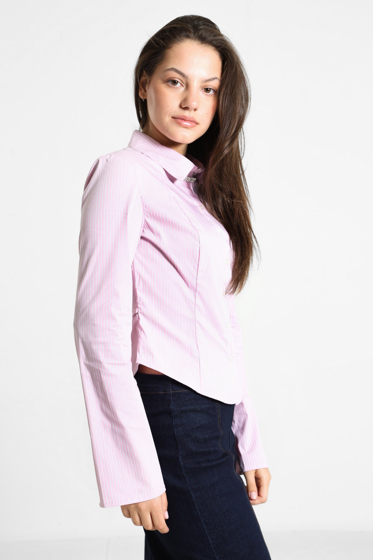 Chemise - Rose + Blanc