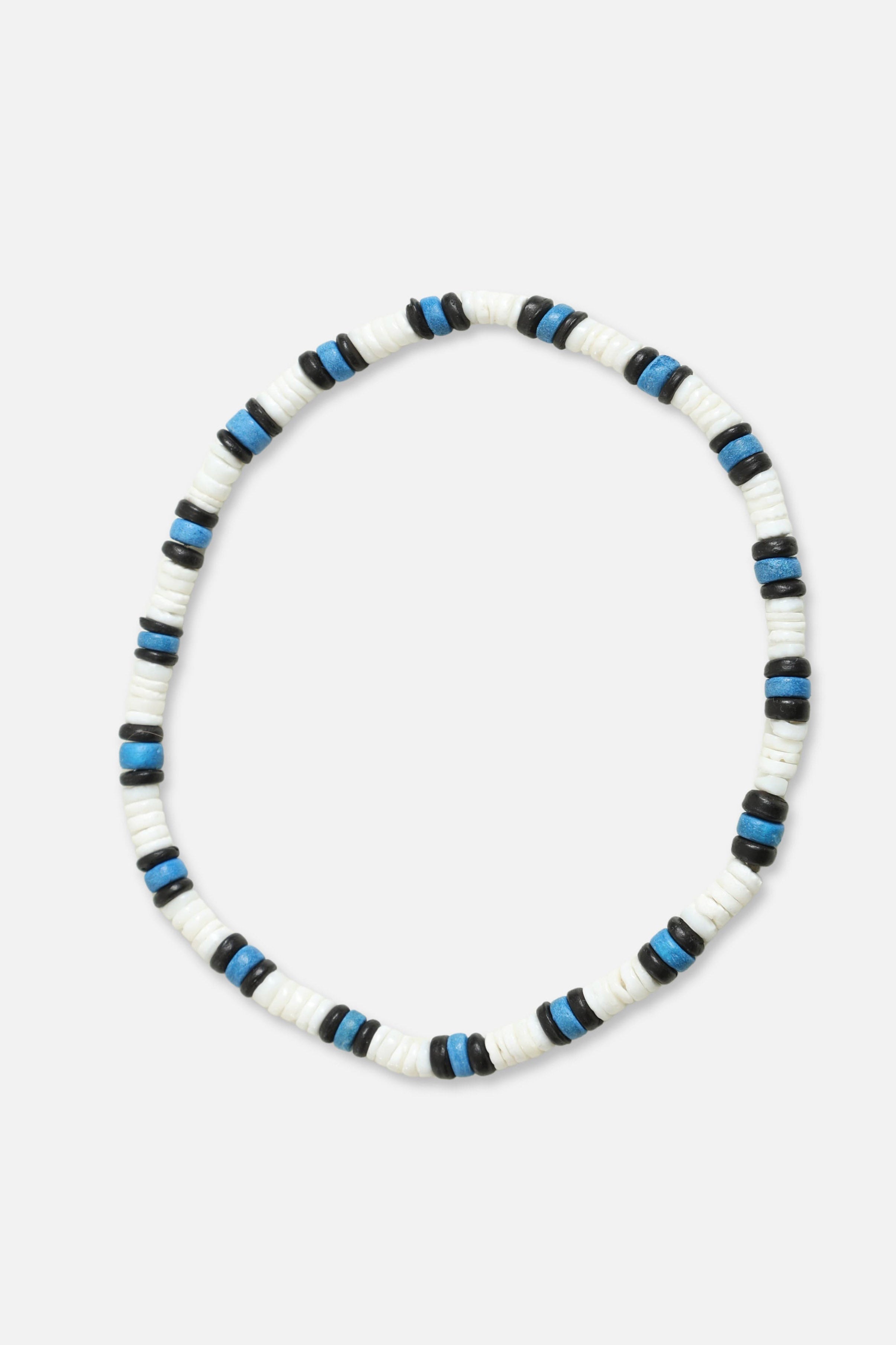 Halskette - White + Black + Blue