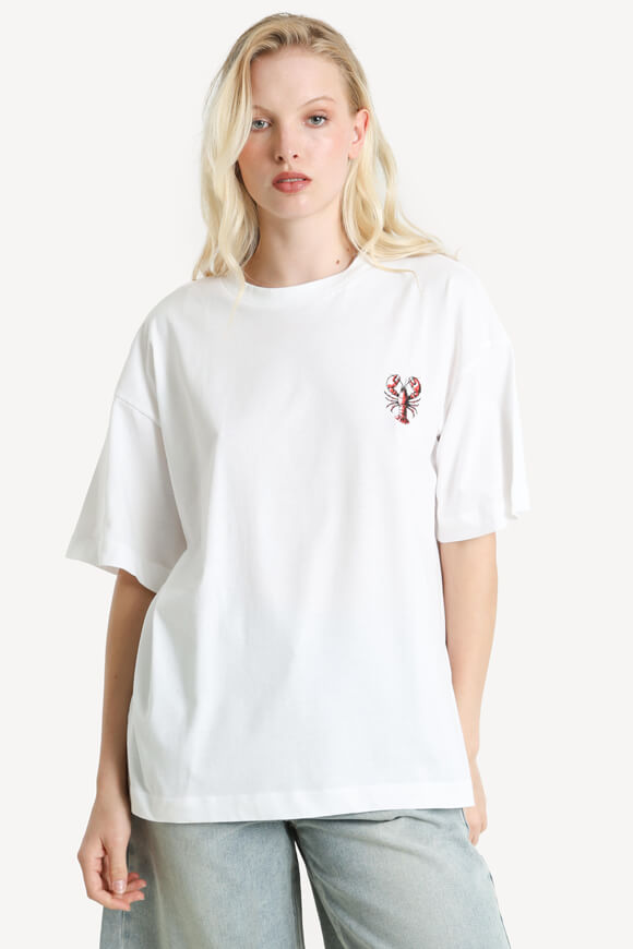 PCTOBSTER Oversize T-Shirt - Bright White