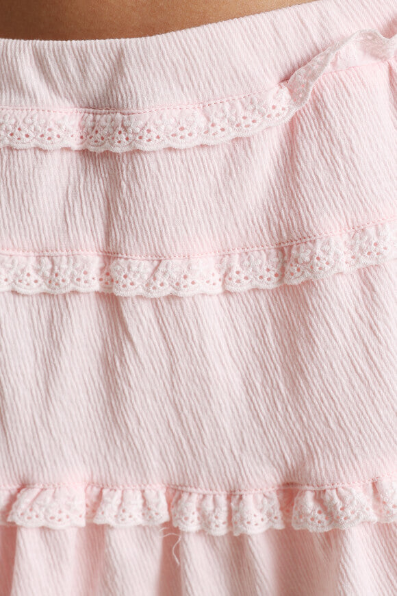 Minigonna con pantaloncini interni - rosa chiaro