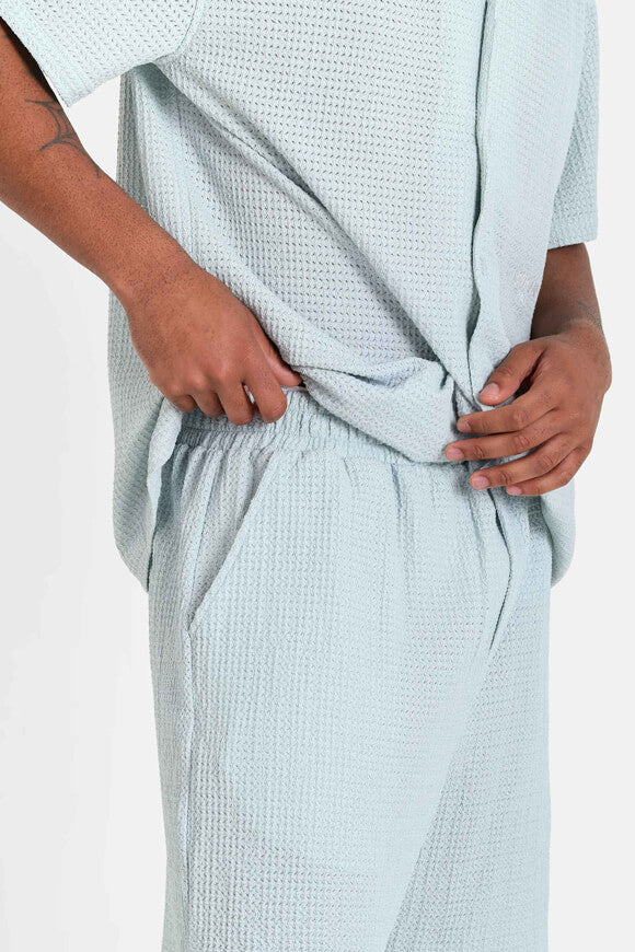 Short en tissu structuré - Light Blue