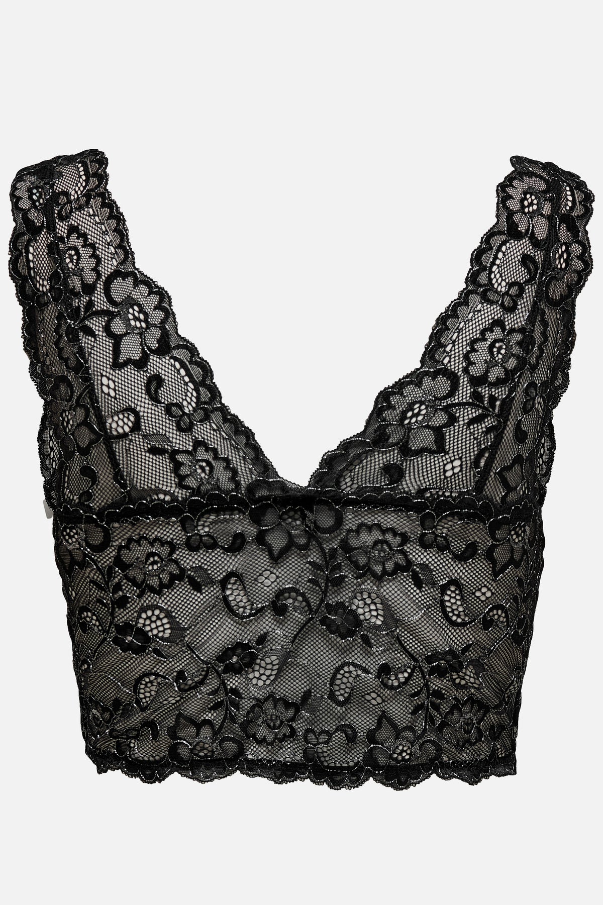 ONLCHLOE bralette en mesh avec fil lurex - Black