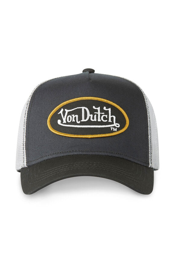 Trucker Cap / Snapback - Black + Light Grey