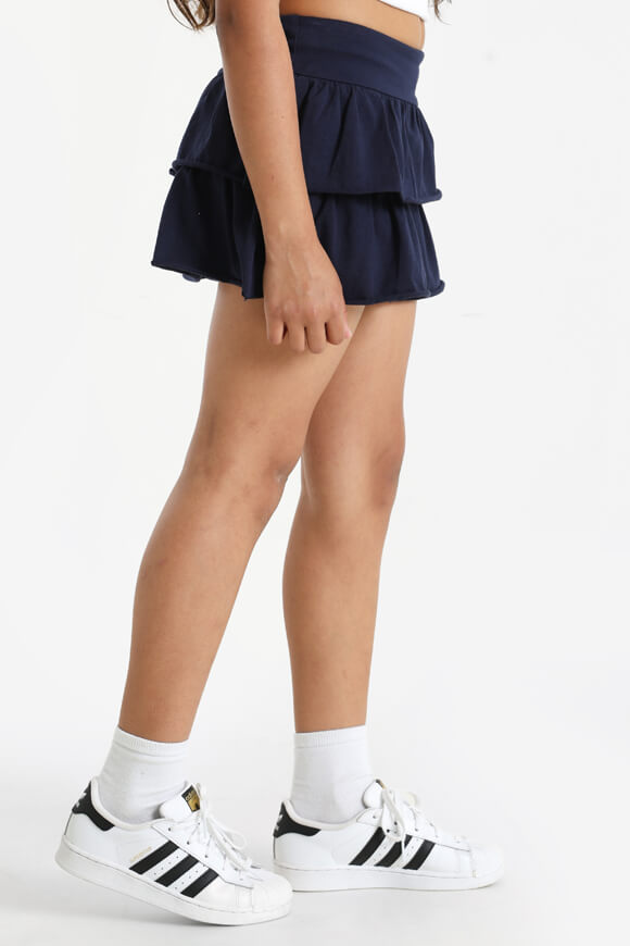 Minijupe avec short intérieur - Bleu marine