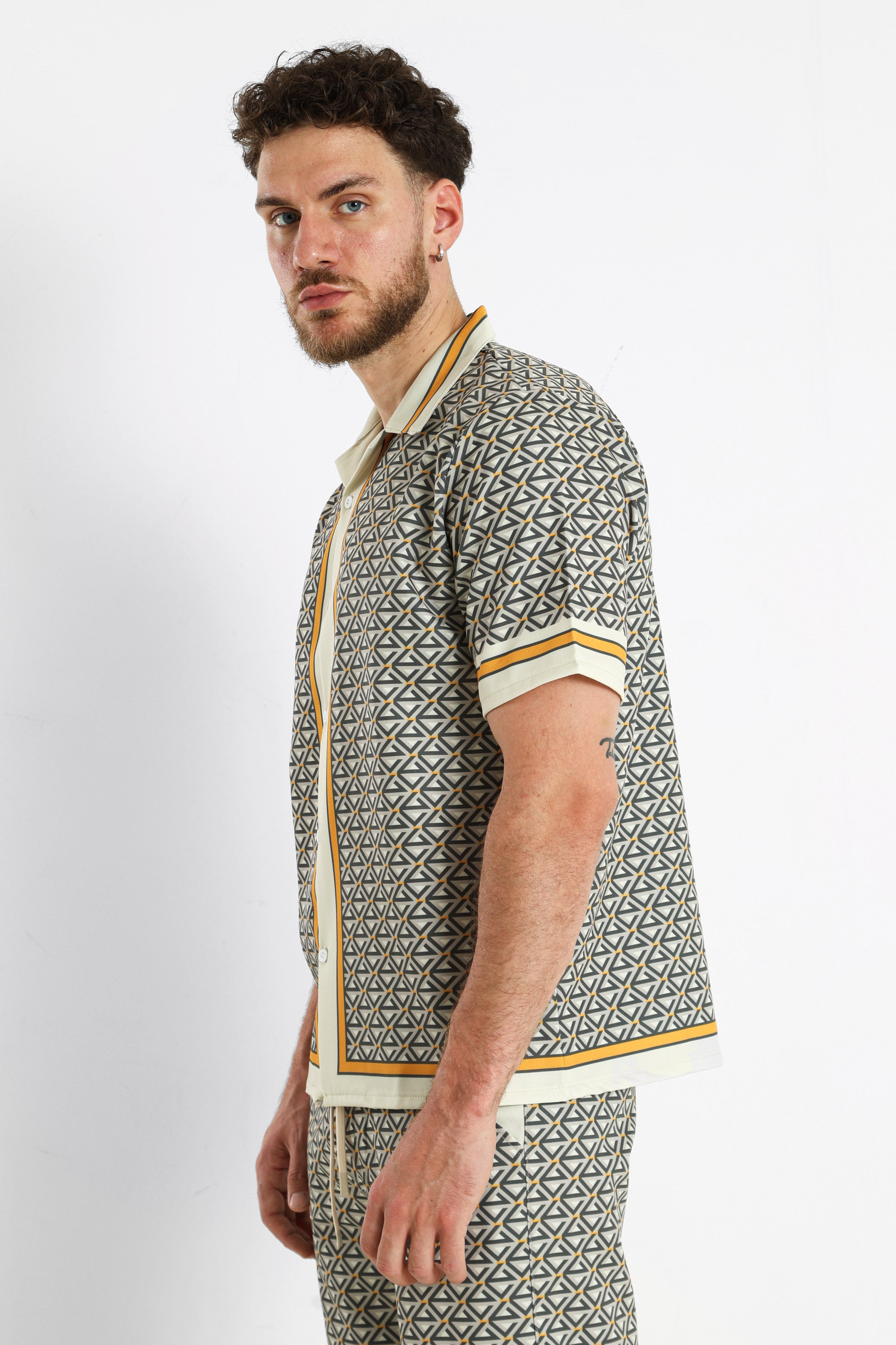 Hemd - Grey + Cream
