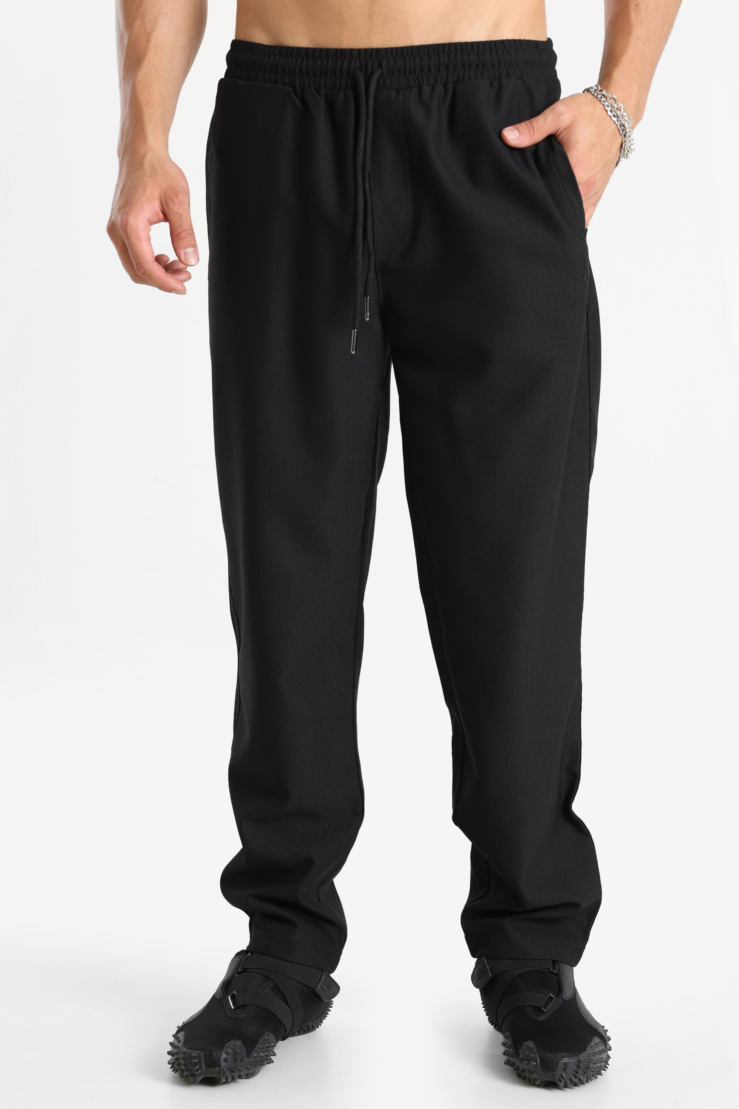 Caglio Stoffhose - Jet Black