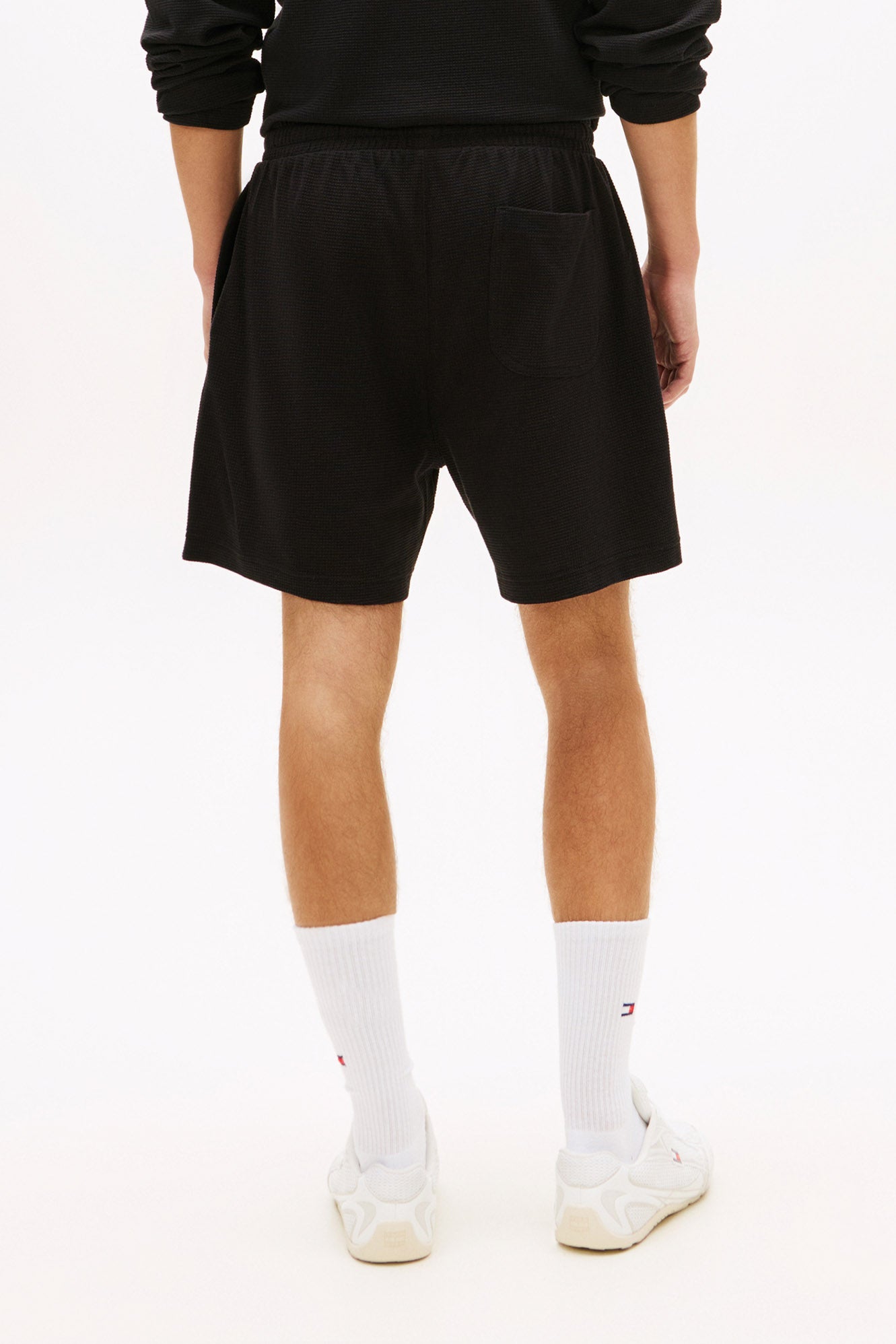 Shorts mit Waffelstruktur - Black