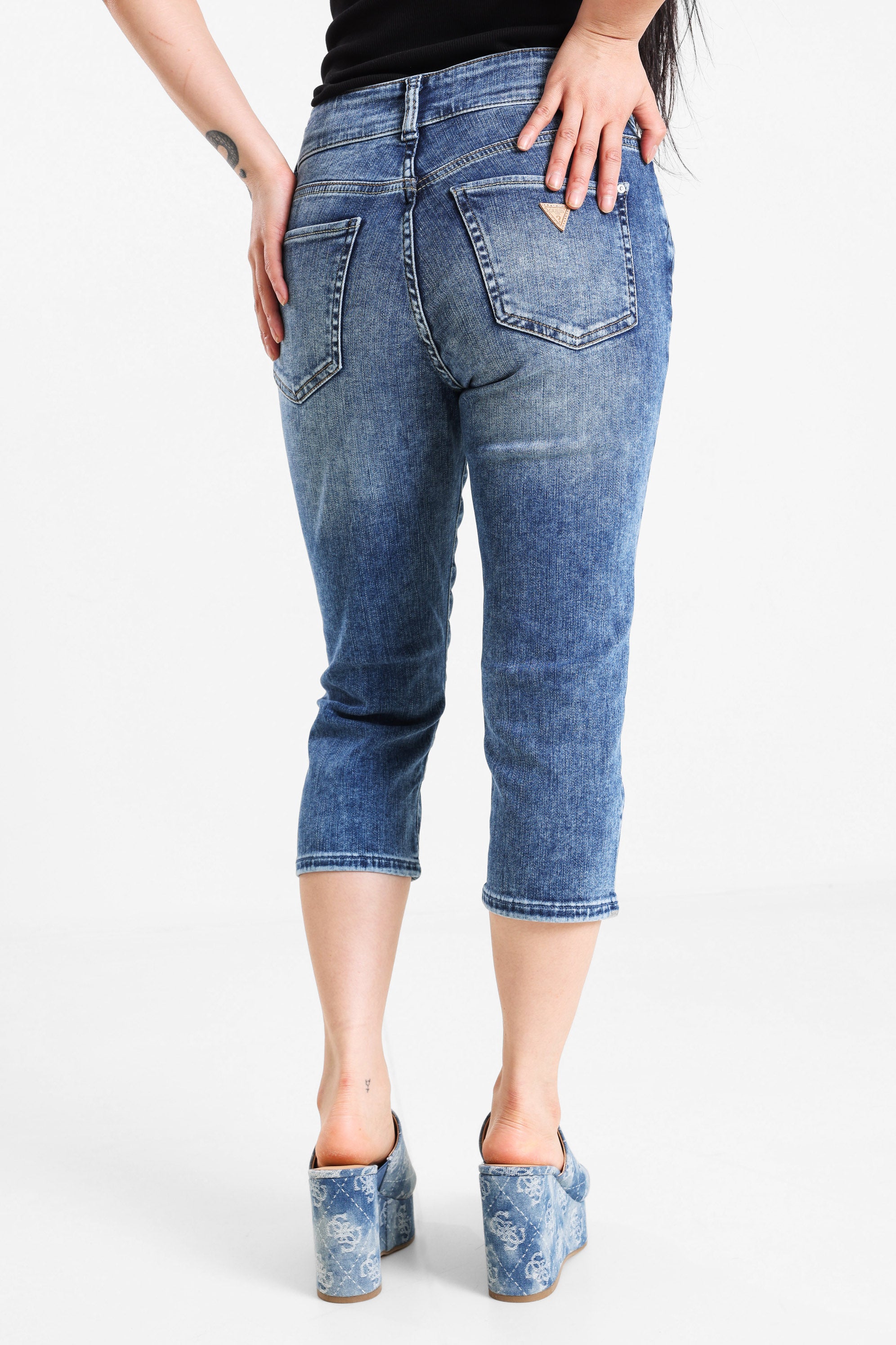 Caprijeans - Driftwood Blue