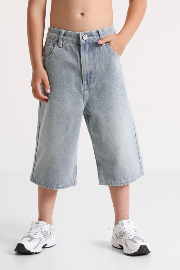 Short en jean baggy fit - Bleu clair