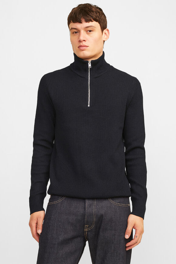 JJEPERFECT maglione in maglia a coste - Black
