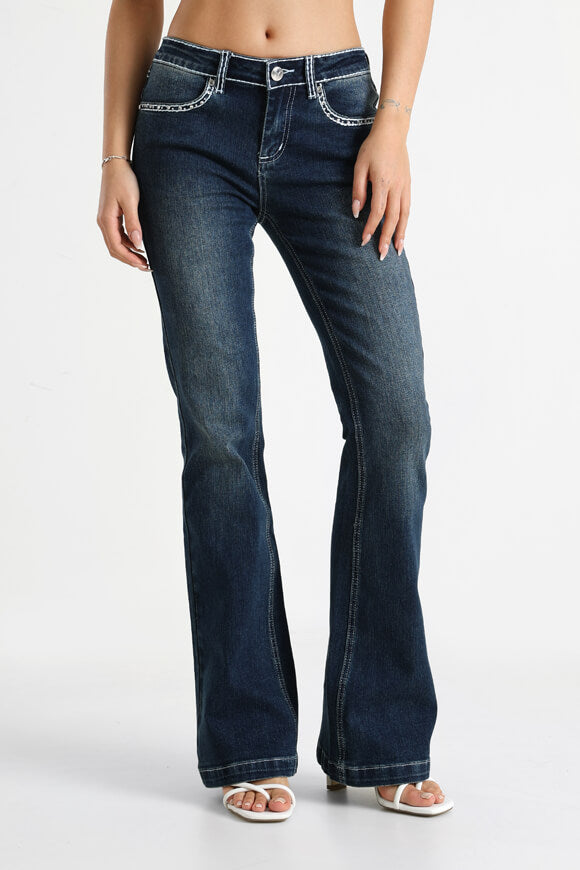 Jeans flare - bleu foncé