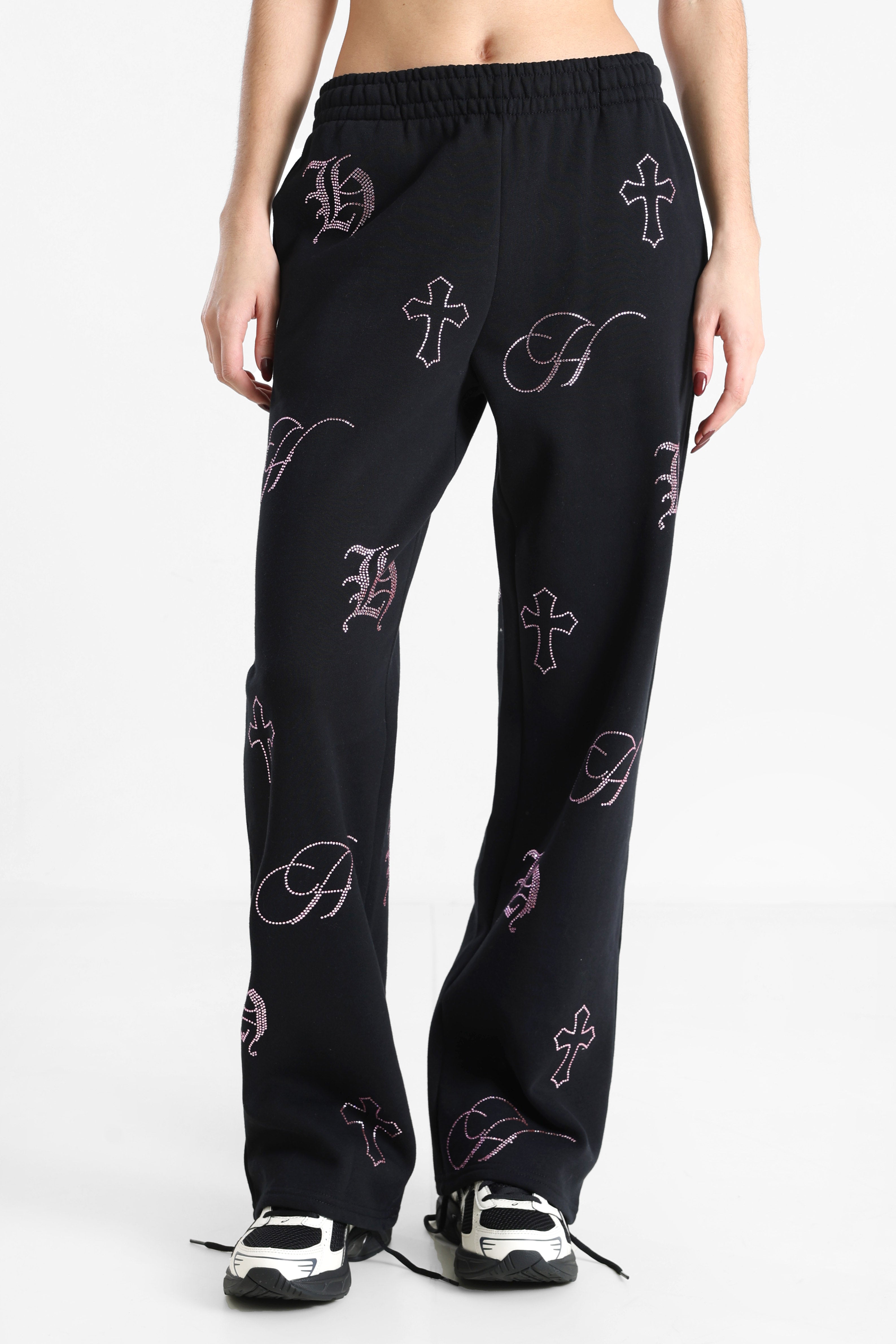 Pantalon en sweat - Black + Pink