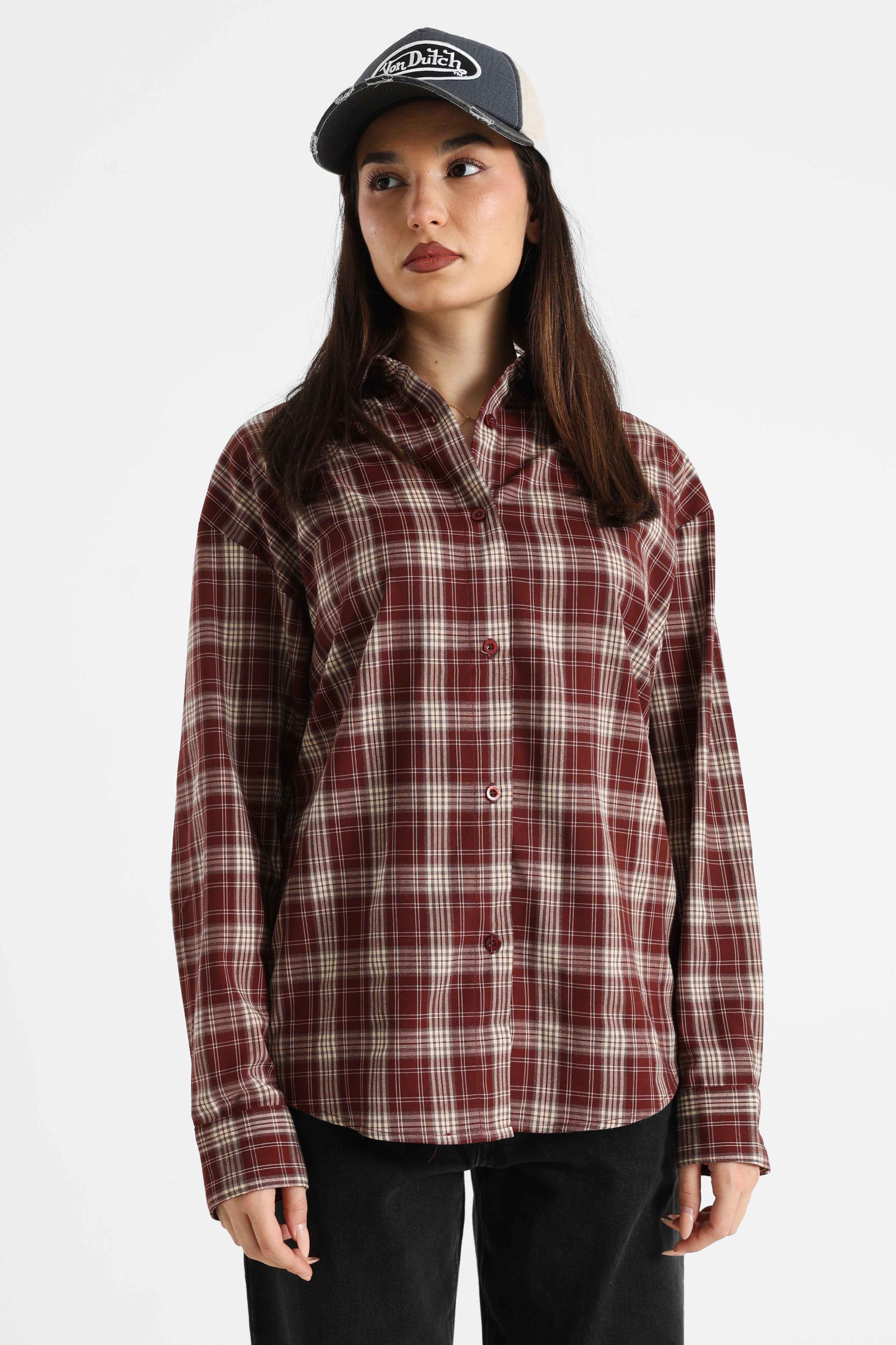 Check shirt - Bordeaux