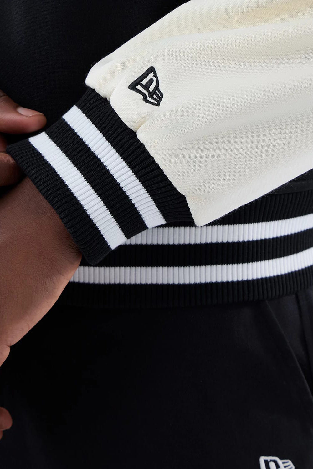 Giacca college - Black + Offwhite
