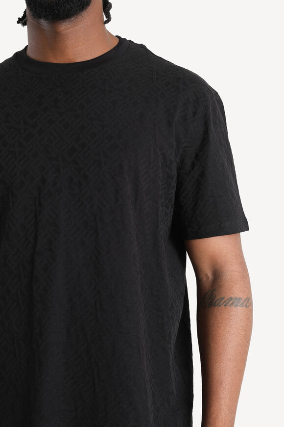 Strukturiertes T-Shirt - Black