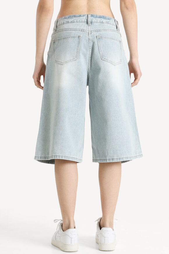 Denim shorts - Bleu clair délavé