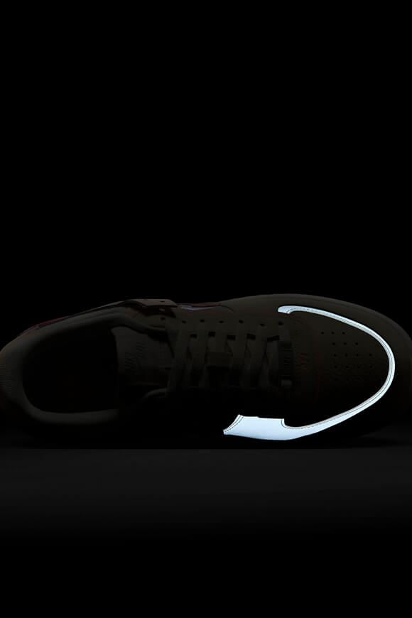 Air Force 1 Shadow Sneaker - Coconut Milk + Crimson Tint