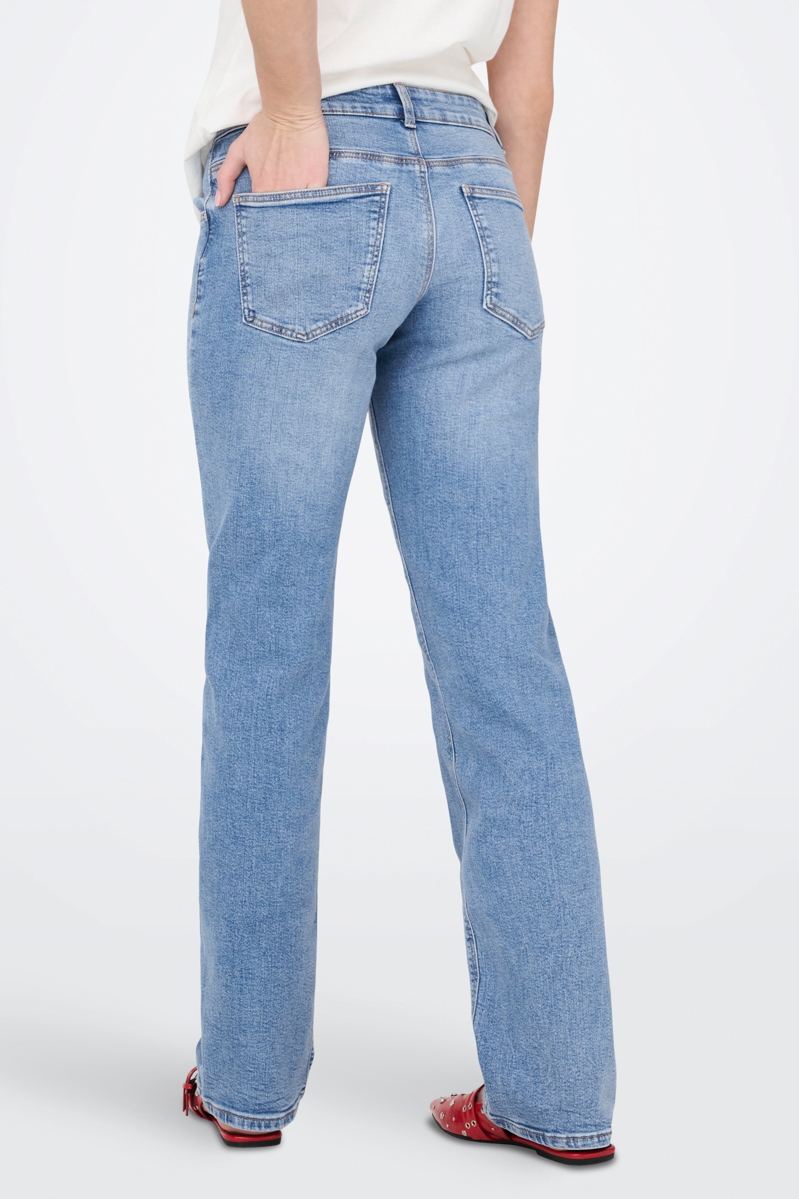 ONLLOPEZ jean straight fit L32 - Light Blue Denim