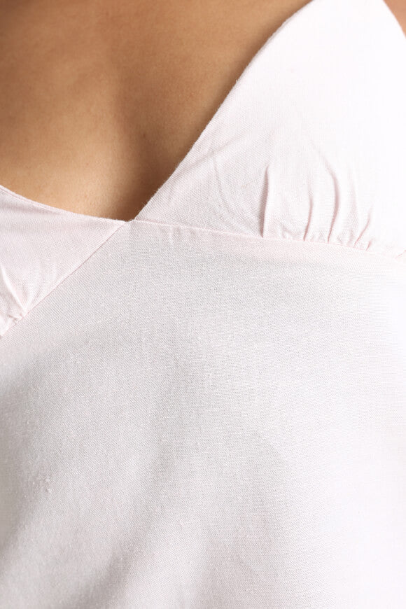 Top con cinturino in lino - Rosa chiaro