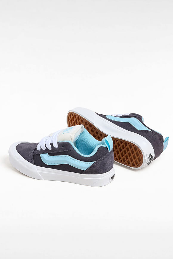 Sneaker Knu Skool per bambini - Retro Sport Grigio + Blu