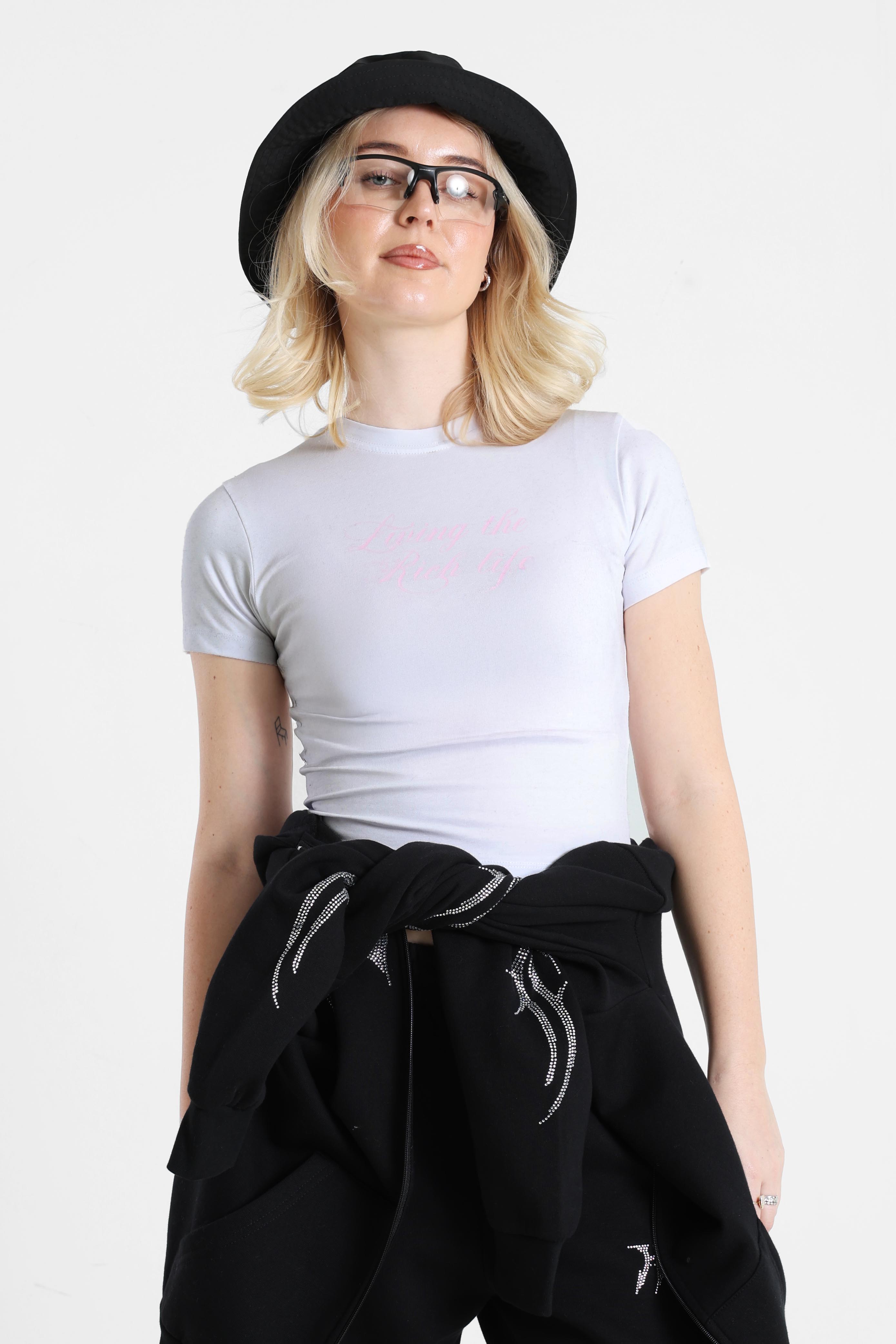 T-Shirt court - White