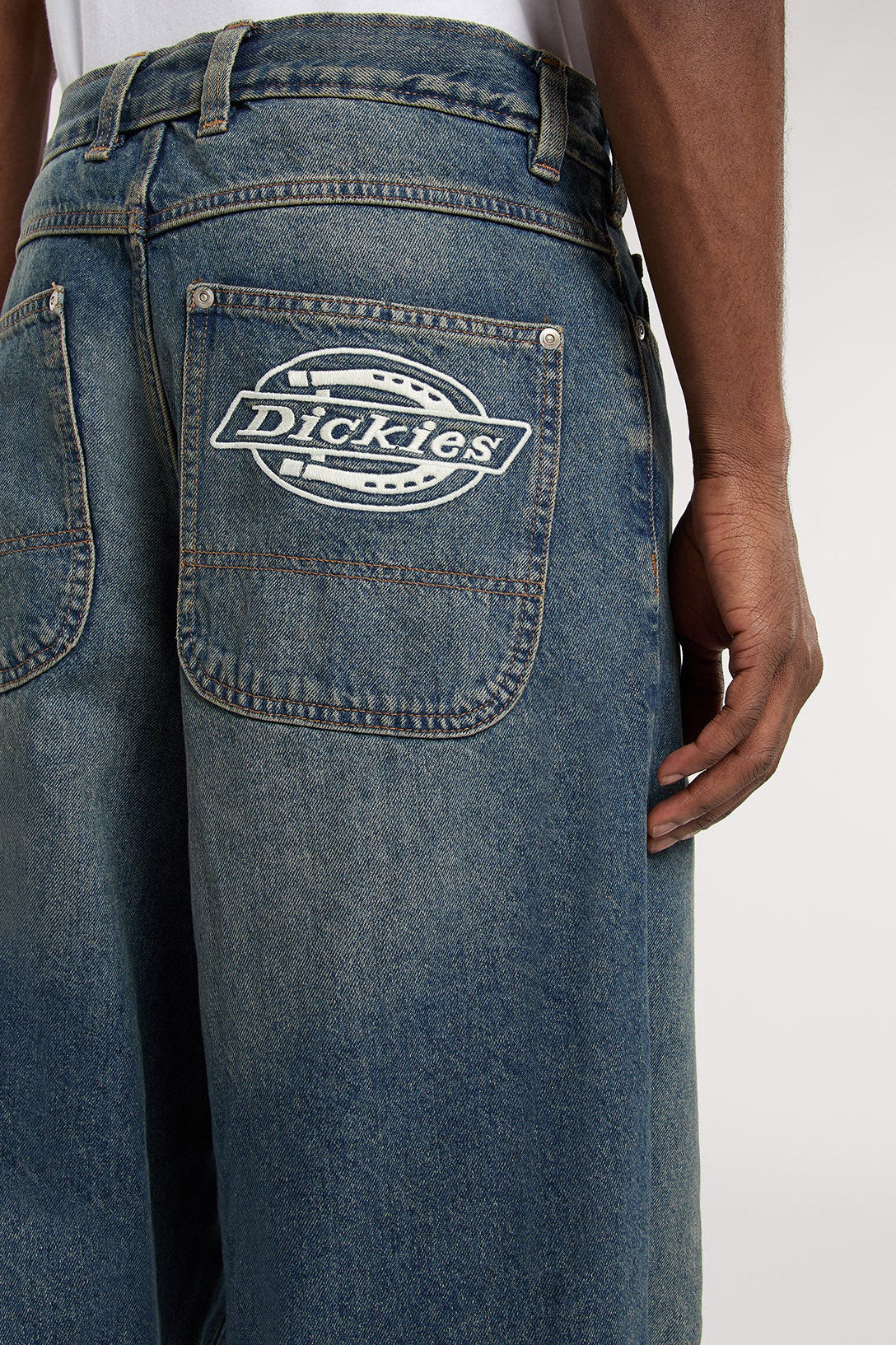 Jeans Hilham Baggy - Khaki tinto di blu