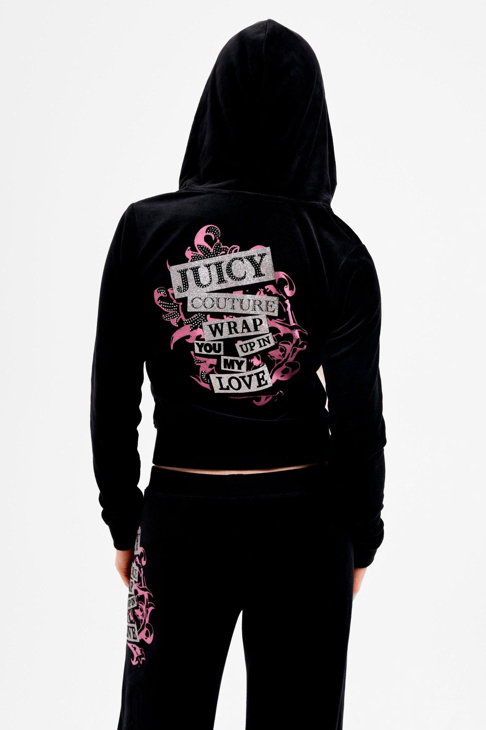 Short velvet jacket - Black
