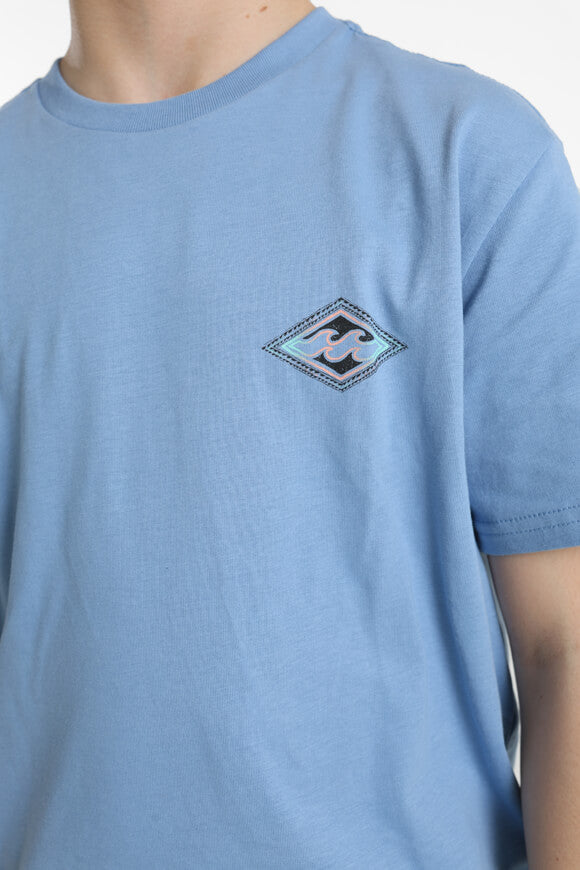 Crayon Wave T-Shirt - Sky Blue