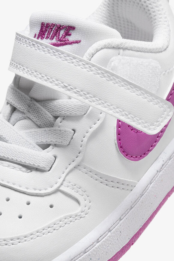 Sneaker Court Borough Recraft Baby - Bianco + Fucsia caldo