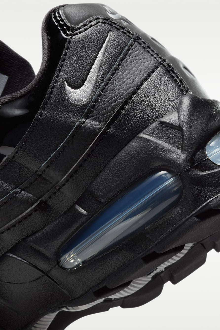 Air Max 95 Big Bubble Sneaker - Black + Metallic Silver