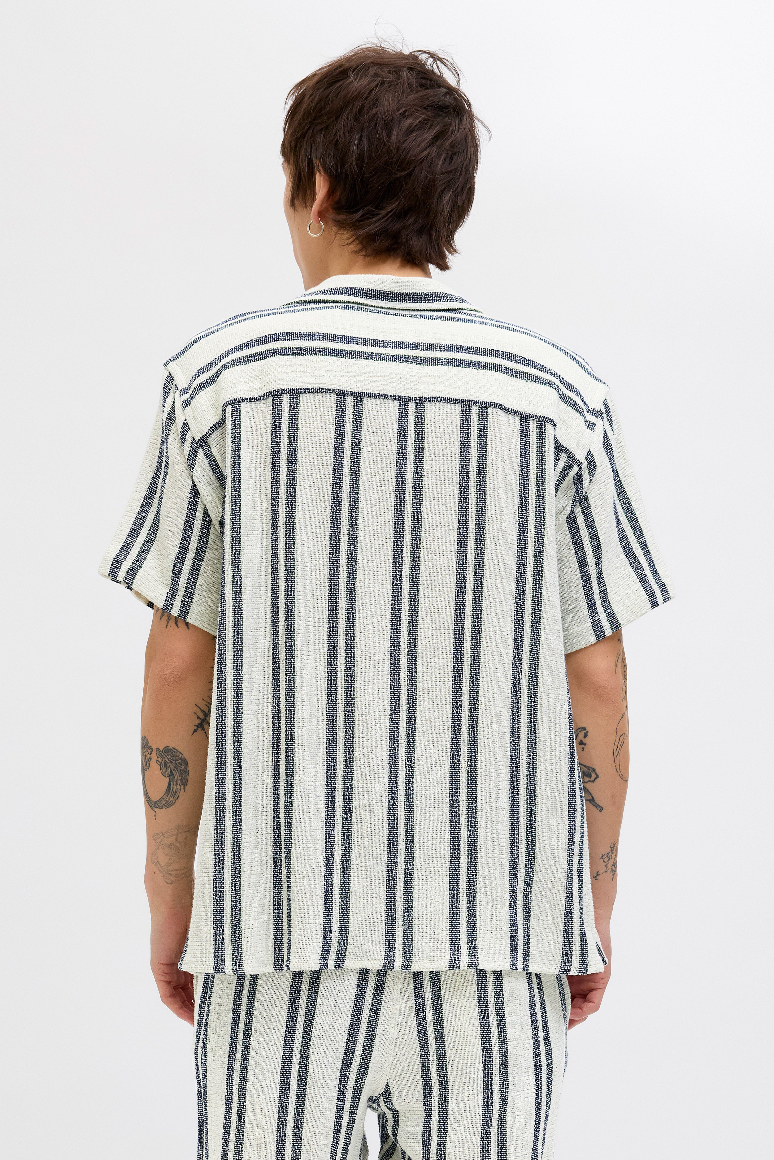 JORCOBA Strukturiertes Oversize Hemd - Cloud Dancer