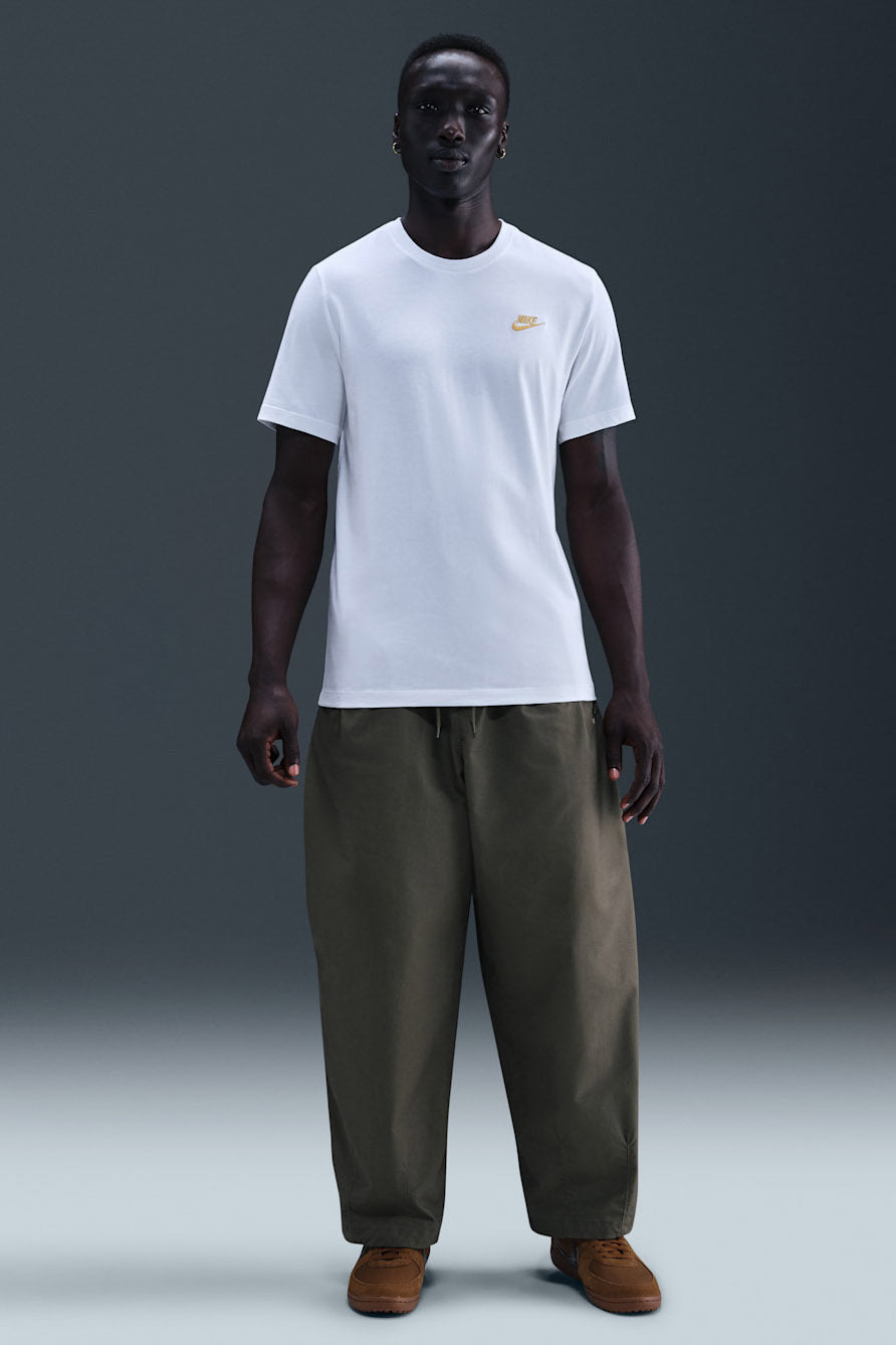 Sportswear Club T-Shirt - White + Metallic Gold