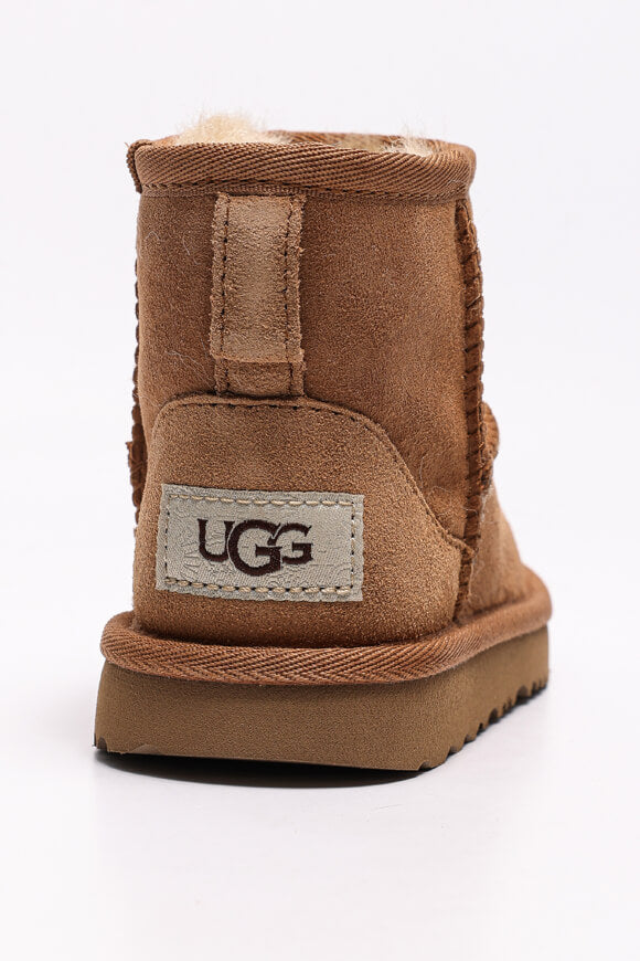 Classic Ultra Mini Kids lined winter ankle boot - Chestnut